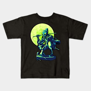 Alien ninja streetwear Kids T-Shirt